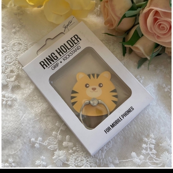 Gave away for Christmas Kuwaii Cute Animal cell phone 360 degree ring stand - Picture 8 of 9